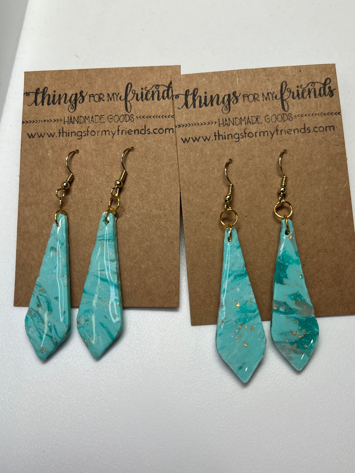 Elongated Teardrops Dangles