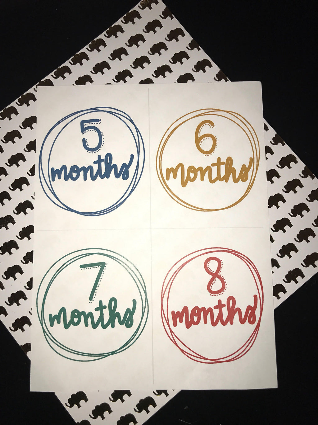 Baby Milestone Cards- Unisex, Digital Download