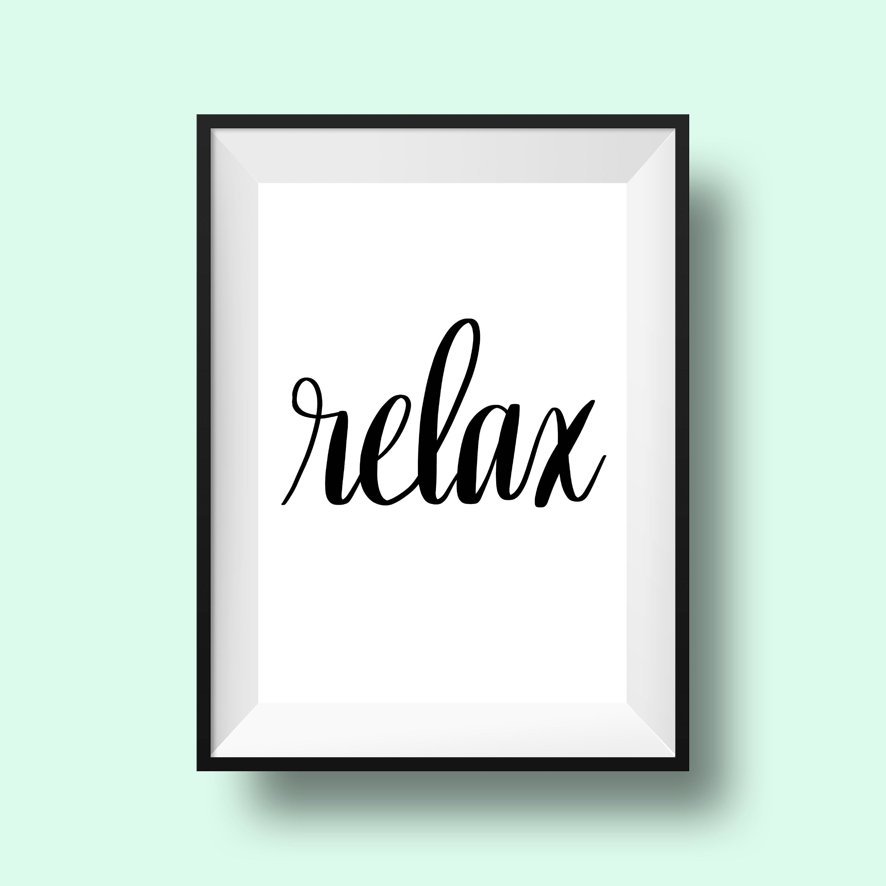 Hand Lettered Prints- Digital Download, Set of 8